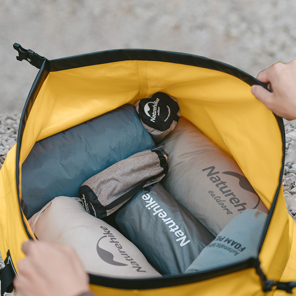 Водонепроникна дорожня сумка Naturehike CNK2450XB015, 60 л, жовта Київ - фото 8