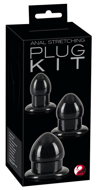 Анальні пробки - Anal Stretching Plug Kit Sex Aura Київ - фото 6