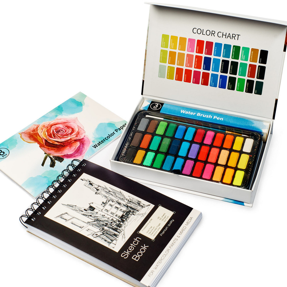 Акварельний папір для скетчинга і малювання А3 250 г\м2 для 30 аркушів, альбом на спіралі (54875487) Кам'янець-Подільський - фото 9