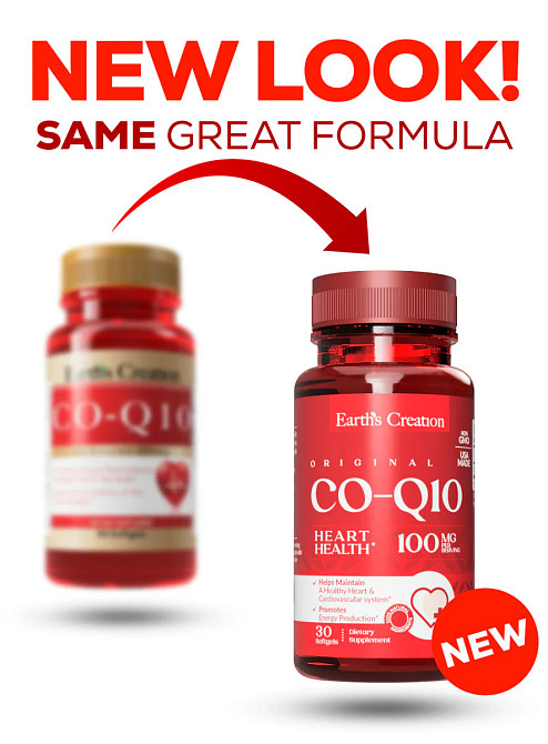 Витамины Earths Creation Co-Q 10 100 mg 30soft Луцк - изображение 2