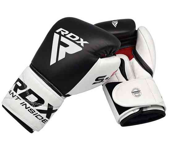 Перчатки боксерские для бокса профессиональные оригинальные натуральная кожа RDX Pro Gel S5 16 унций Киев