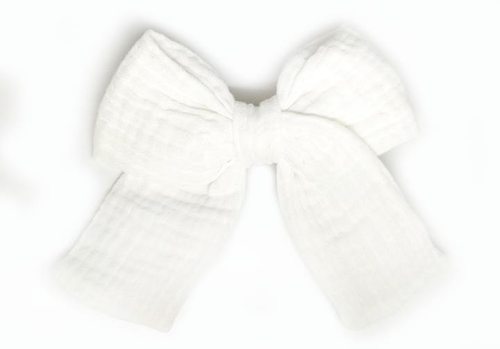 Шпилька для волосся Бант білий Київ - фото 1