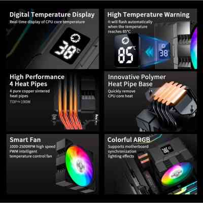 Кулер до процесора Gamemax Gamma 90 Digital BK Вінниця