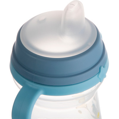 Поильник-непроливайка Canpol babies Bonjour Paris с силиконовым носиком FirstCup 250 мл Голубая (56/613_blu) Винница - изображение 7
