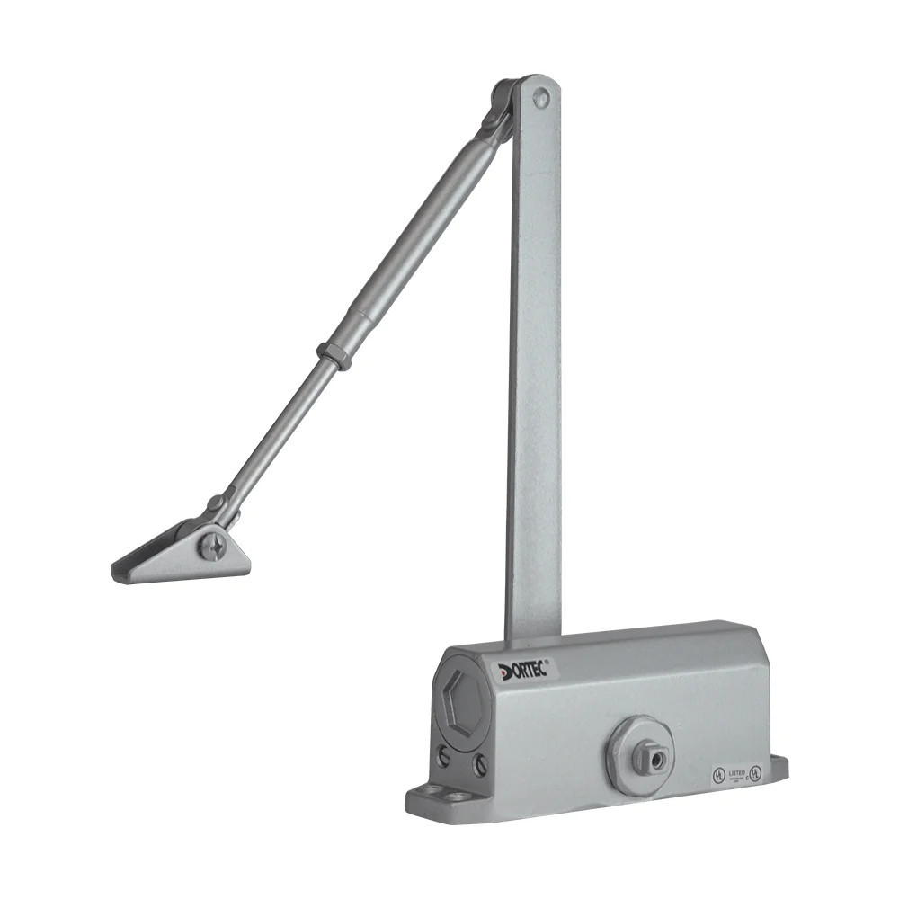 Дверний доводчик Dortec DT-63H Silver з фіксацією дверей у відчиненому положенні (63-00017) Київ - фото 2