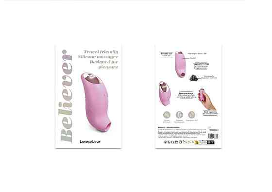 Вакуумний кліторальний стимулятор Love To Love BELIEVE R – PINK PASSION Sex Aura Київ