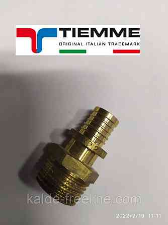 Переходник прямой с наружной резьбой 16 х 2,2 - 3/4" Tiemme Харьков