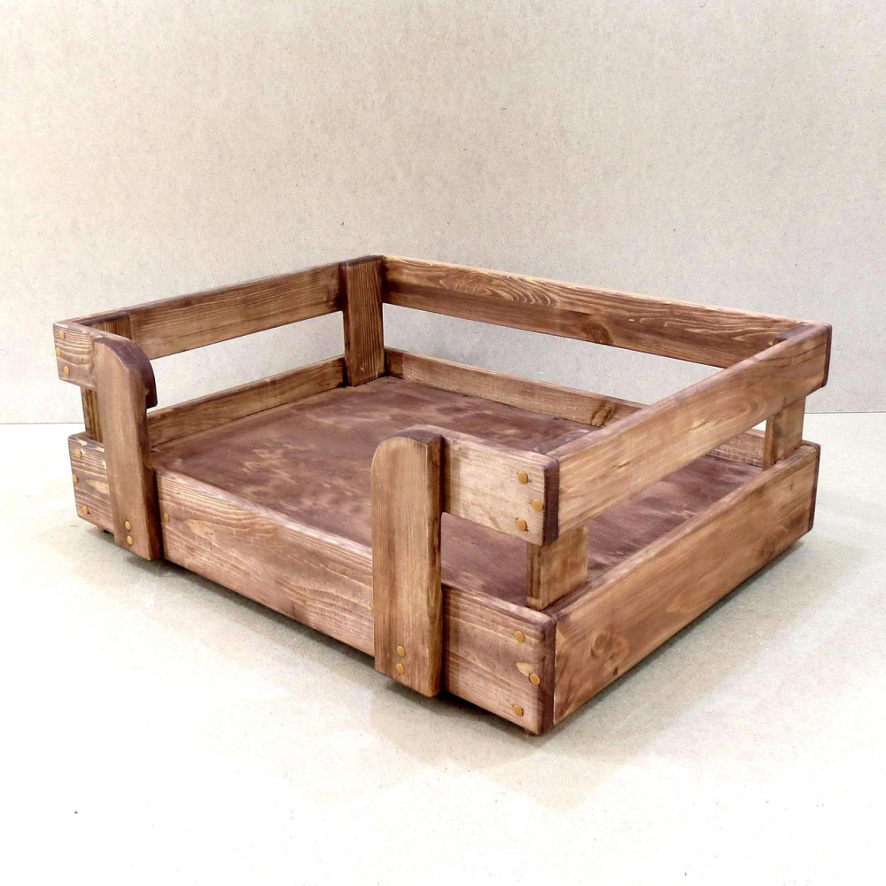 Лежак дерев'яний для собаки "Бонеллі 80х50" капучино Миколаїв - фото 1