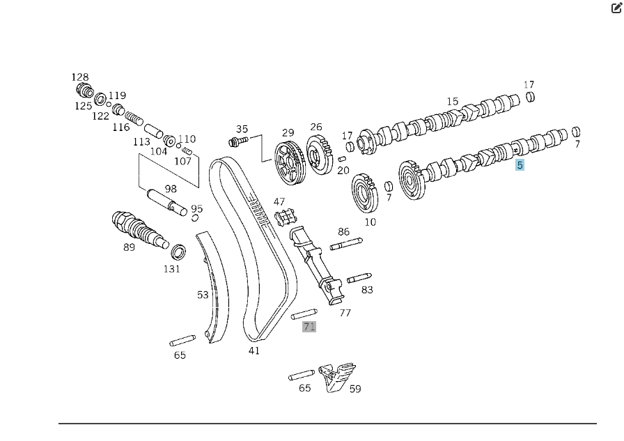 Mercedes-Benz  A6040501301 6040511101 Розподільний вал впускного двигуна OM604 Одеса - фото 2