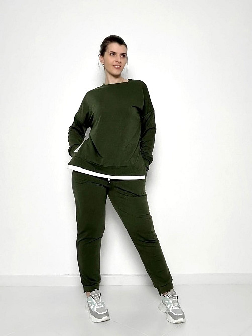 Трикотажний костюм-двійка "Spring" оптом | Батал | Розпродаж моделі Київ - фото 7