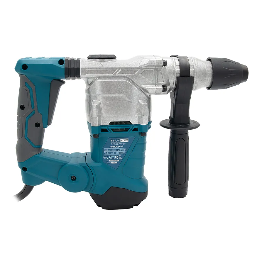 Потужний ударний перфоратор PROFI-TEC RH1700P7 IndustrialLine : 1700 Вт, 7 Дж, набір бурів (007085) Київ - фото 4