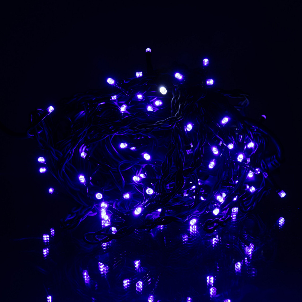 Garlando Новорічна гірлянда вулична Бахрома 6 м 105 LED чорний провід Синій 6МBBL Коломыя - изображение 1