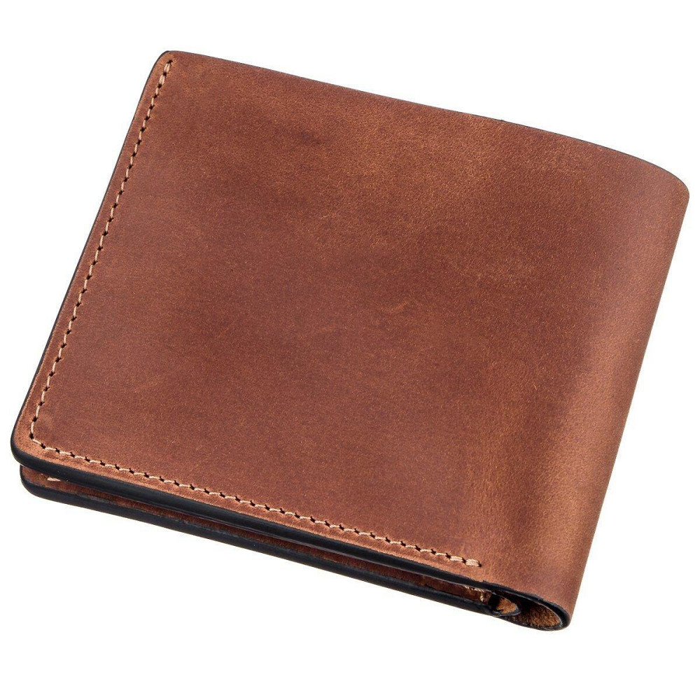 Стильне портмоне унісекс GRANDE PELLE 11236 Коричнева Київ - фото 2