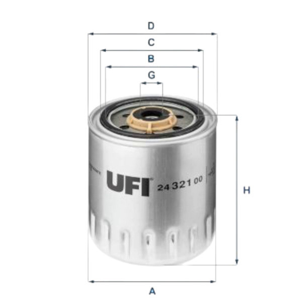 Фільтр Mercedes-Benz Sprer ID (95-00), Vito ID (1995-2003) OM 601,602 UFI паливний Мукачево - фото 1