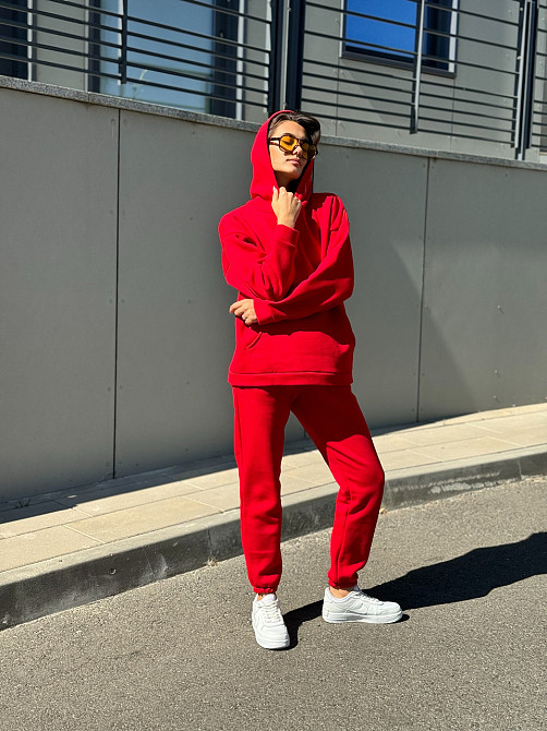 Теплый костюм женский Красный XS/S Харьков - изображение 7