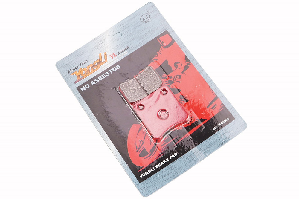 Гальмівні колодки (дискові) Honda DI050 / Tact 50; DAELIM GZ50; SYM- Orbit 50; KYMCO- MXU 400 к-кт 2шт червоні Киев - изображение 1