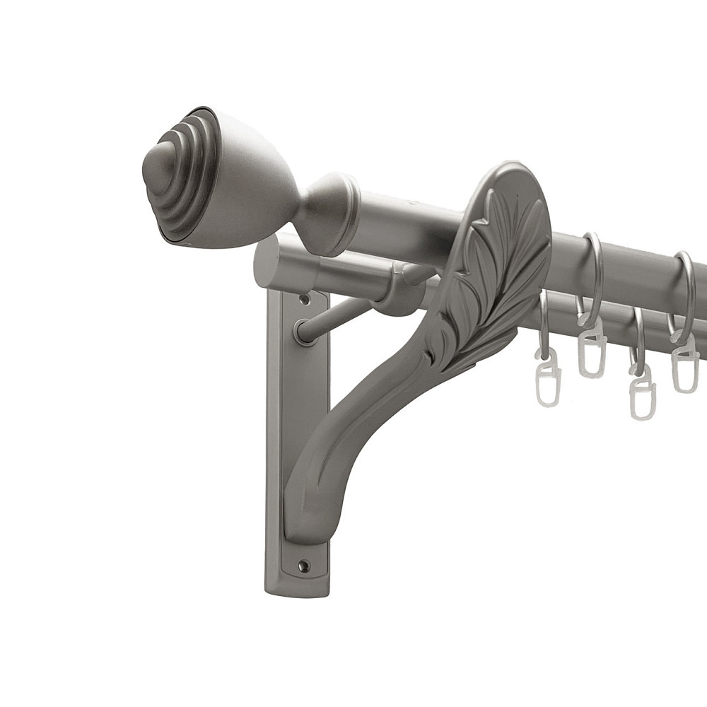 Карниз Orvit Палаціо металевий дворядний ретро Сатин 25\19 мм 160 см (00-00011315) Львов - изображение 1