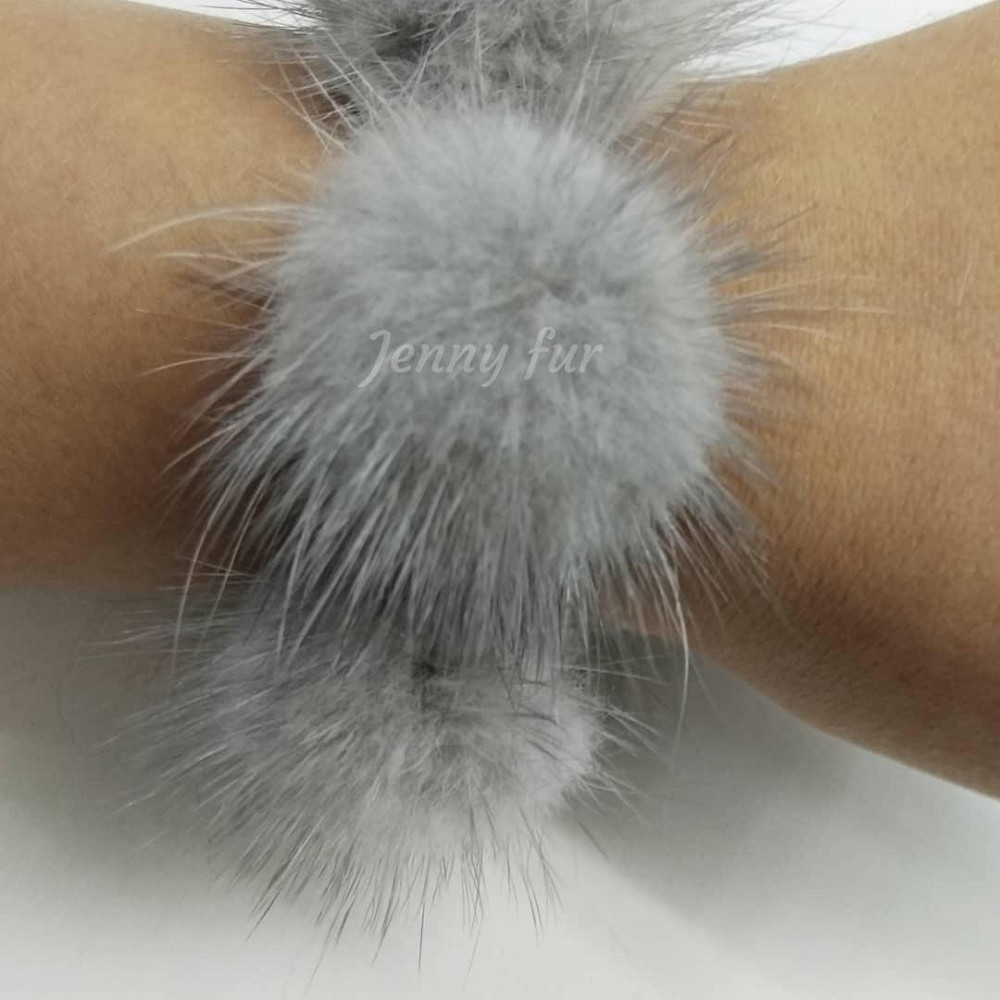 Гумка хутряна на волосся на гульку з норки Харків - фото 5