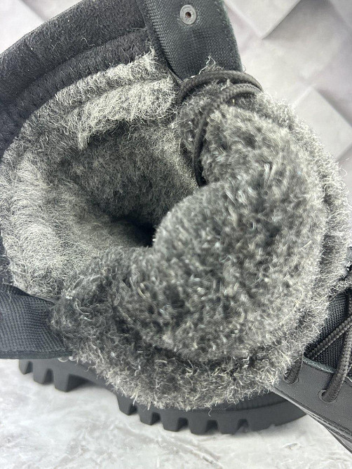 Тактичні чоловічі зимові берці теплі армійські берці з хутром прошиті та проклеєні чорні зимові берці WAR Львів - фото 10