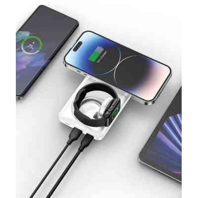 Батарея универсальная YENKEE 10000mAh, PD, 22,5W, 3in1, Qi Wireless, white (YPB 510 / 37000006) Винница