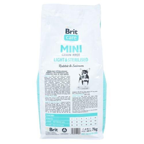 Корм сухий Brit Care Grain Free Mini Light Sterilised для дорослих собак дрібних порід з зайвою вагою або стерілізованих з к Київ - фото 3