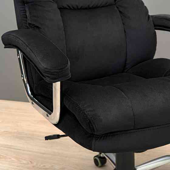 Офісне крісло керівника ManhattanDesign Хром Tilt М-1 Florida Black (Прогумовані колеса) Днепр