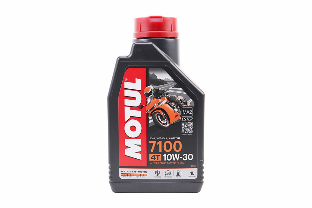 Олива 4T 10W-30 - синтетична мотоциклетна "7100 SYNTHETIC 100%", 1L Бершадь - фото 1