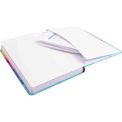 Книга записна Optima Rainbow-07 А5 128 аркушів клітинка (O27190-07) Вінниця