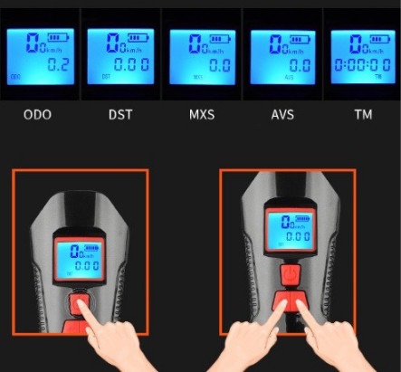 Велофара на кермо з сигналом і спідометром Xanec SFL15 Київ - фото 6