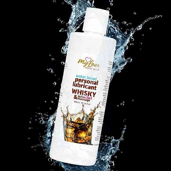 2в1 лубрикант та масажний гель - MyLove Aroma Series Intim&Massage Whisky, 300 мл Sex Aura Київ