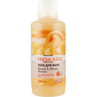 Піна для ванн Fresh Juice Banana &amp; Mango Mousse 1000 мл (4823015923173) Вінниця - фото 1