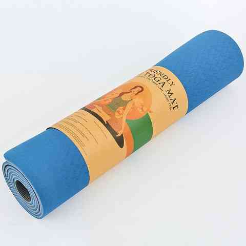 Коврик для фитнеса, йоги TPE Yoga Mat (рр. 183см*61см*6мм) Вишнёвое