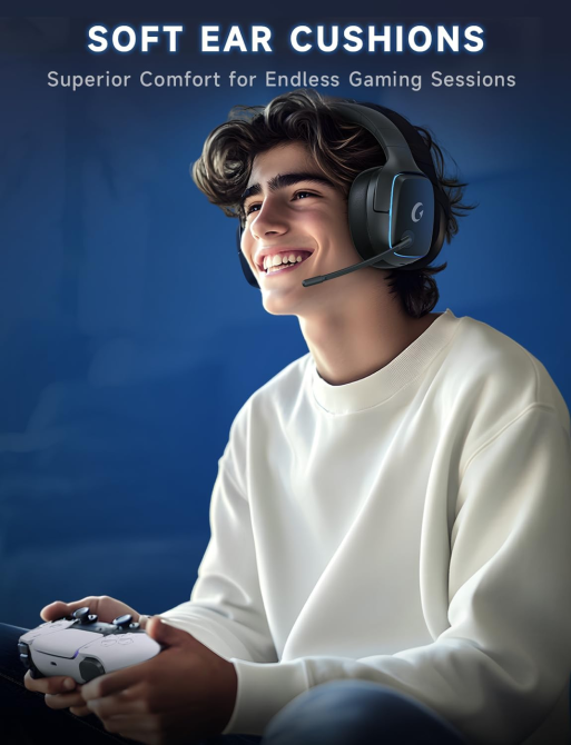 Беспроводная игровая гарнитура Captain 780 7.1, 2.4 ГГц/Bluetooth 5.3/3.5 мм, 50 мм, до 70 ч, RGB Киев - изображение 9