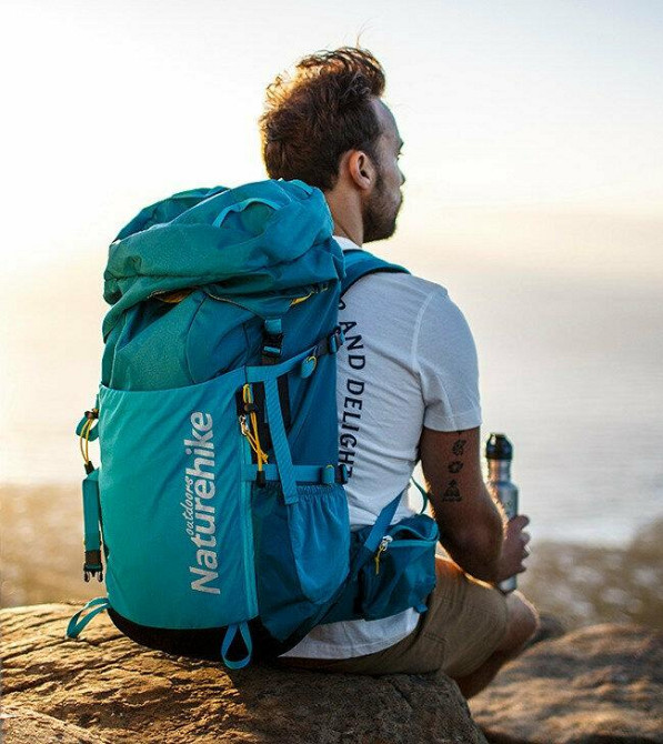 Рюкзак туристичний Naturehike NH18Y045-Q, 45 л, блакитний Рівне - фото 4