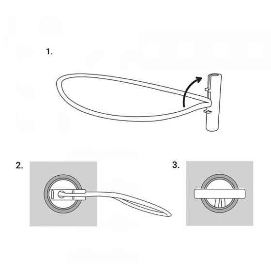 Гумка еластична із засувкою BUNGEE CORD T BAR, довжина 20 см, блістер, BCT1-0420GY-B Київ