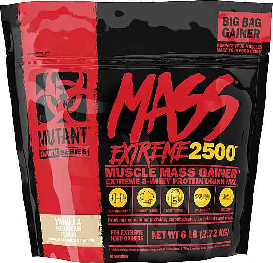 Гейнер Mutant Mass XXXtreme 2720g (Vanilla ice cream) Луцк