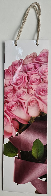 Пакет паперовий подарунковий під пляшку 12/9/36 (артBUT-45) (12 шт.) Харків - фото 3