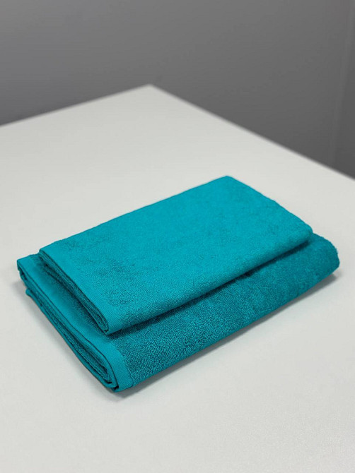 Полотенце однотонное Ideal Textile 70х140 см 400 г/м2 (56860923) Бірюзовий 1 шт Черновцы - изображение 2