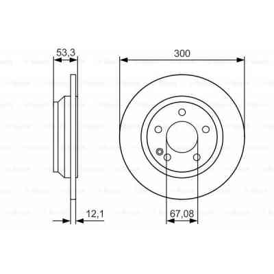 Тормозной диск Bosch 0 986 479 D12 Винница