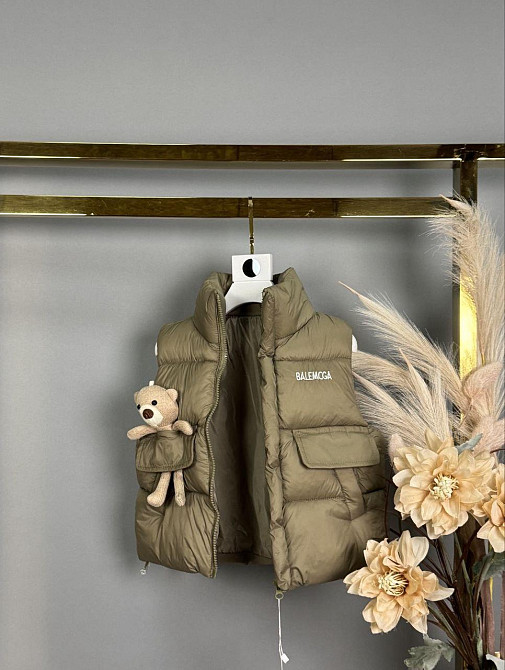 Детская жилетка с мишкой игрушкой 100,110,120,130,140 Николаев - изображение 2