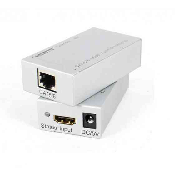 Подовжувач HDMI по кабелю UTP до 60м з БЖ 3D, (RX/TX) RTL (S0440) Киев