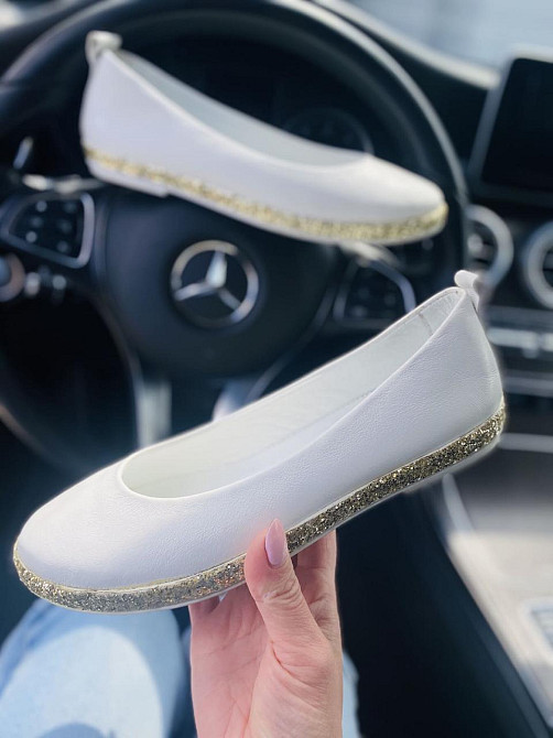 Ditas Балетки жіночі DITAS AST білі (весна-осінь, шкіра натуральна) (3347) лише 37р. Коломия - фото 9