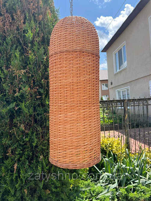 Длинный абажур из лозы Киев - изображение 7