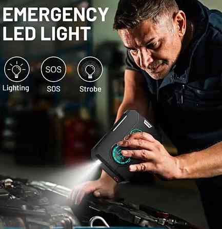 Пусковий зарядний пристрій Buvaye YS03-12000 2000A/12000mAh +компресор. Київ