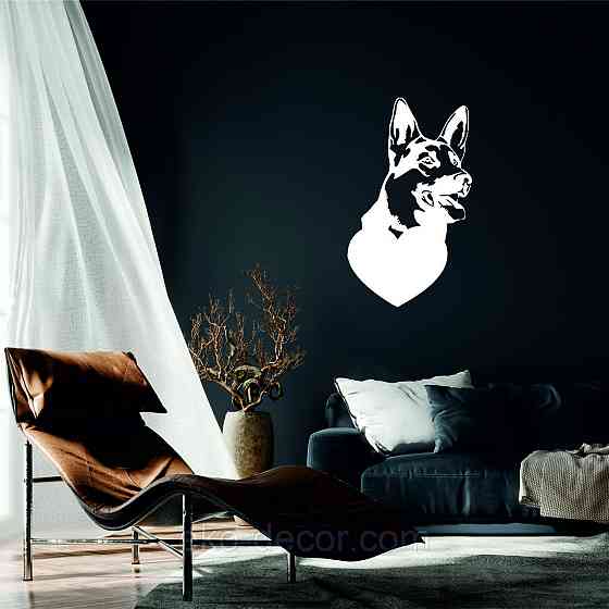 Декоративное настенное Панно «Овчарка», Декор на стену 110*65 см, Белый Киев