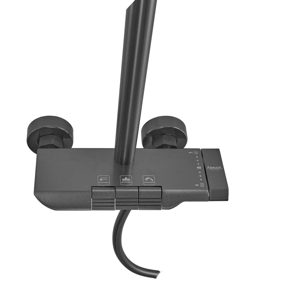 Душова колона Armata BCF-009-J Graphite зі змішувачем на кнопку та 3 режимами (CH650) Харків - фото 5