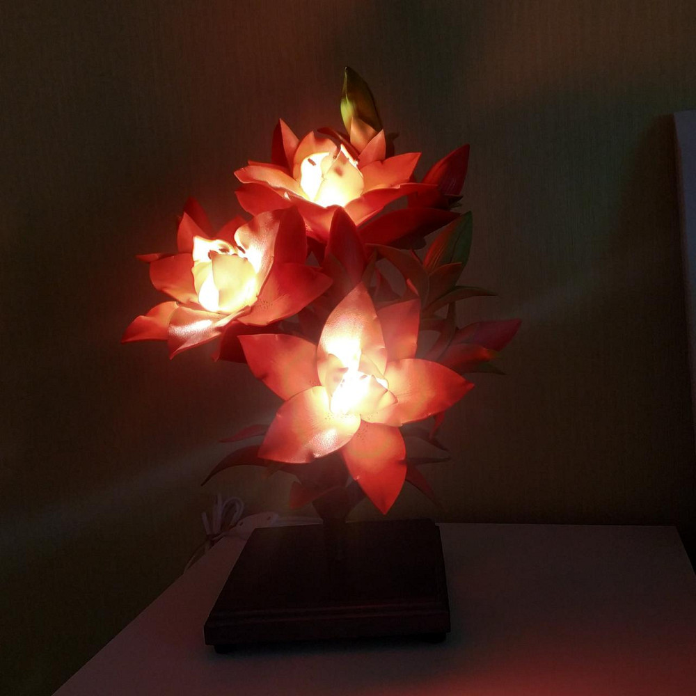 Світильник-нічник "Червоні лілії" Дніпро - фото 4