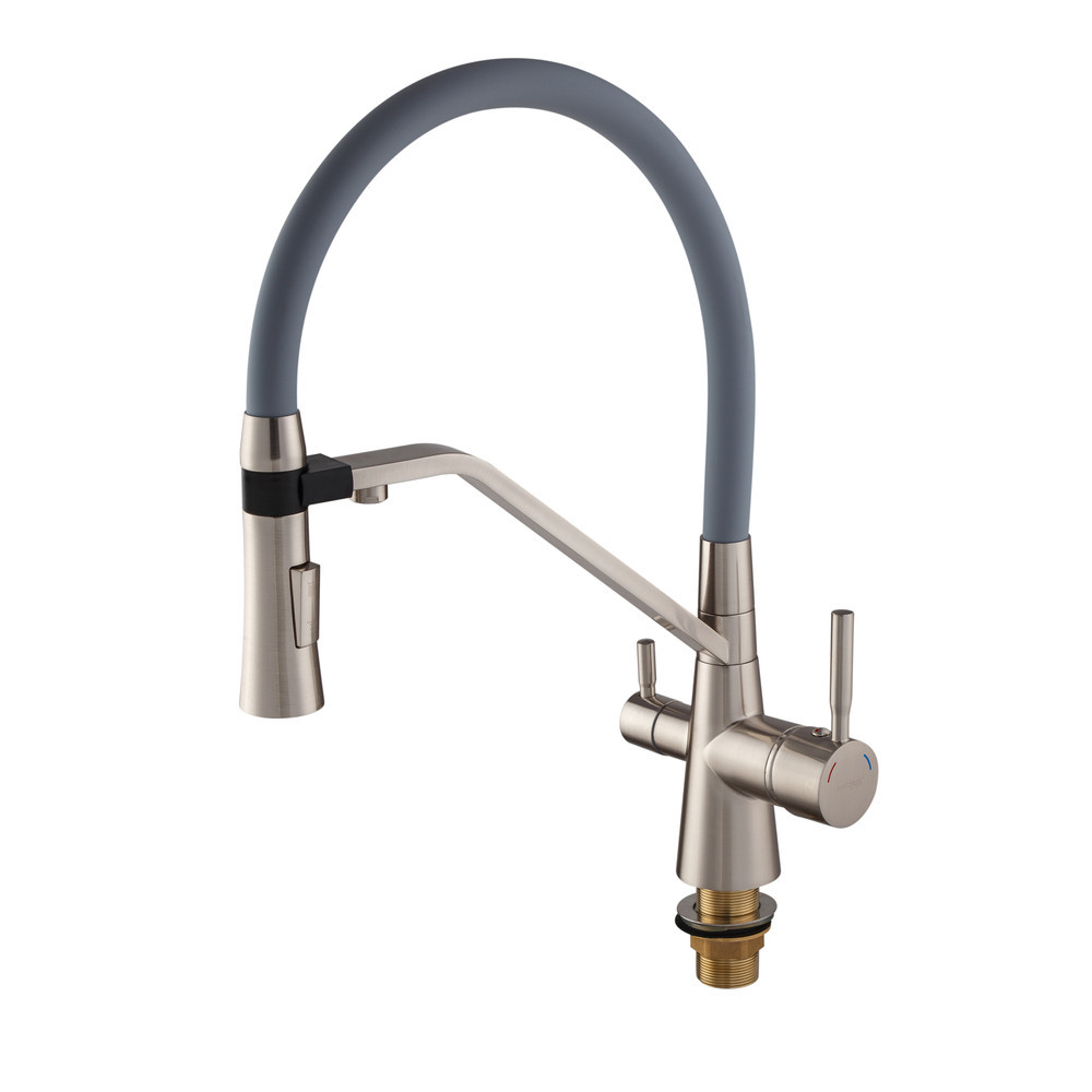 Кухонний змішувач Mixxus Premium Magnet 021 SS COLOR REFL.GREY MI6976 Харків - фото 4