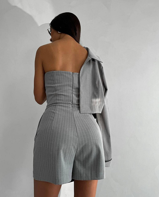 Женский стильный романтический комплект двойка: комбинезон и пиджак Одесса - изображение 2