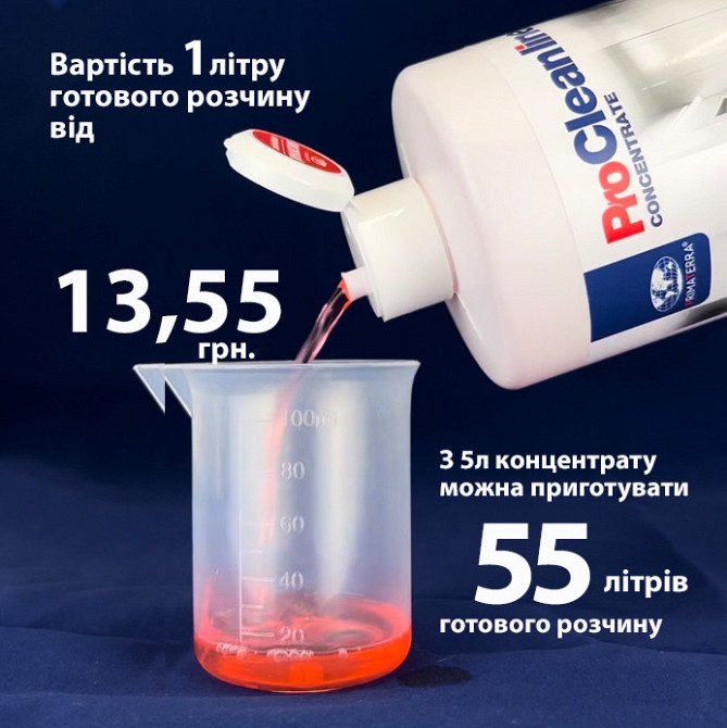 Концентрат для чищення сантехніки та кахлю (5,5 кг) - до 55л готового розчину Павлоград - фото 6